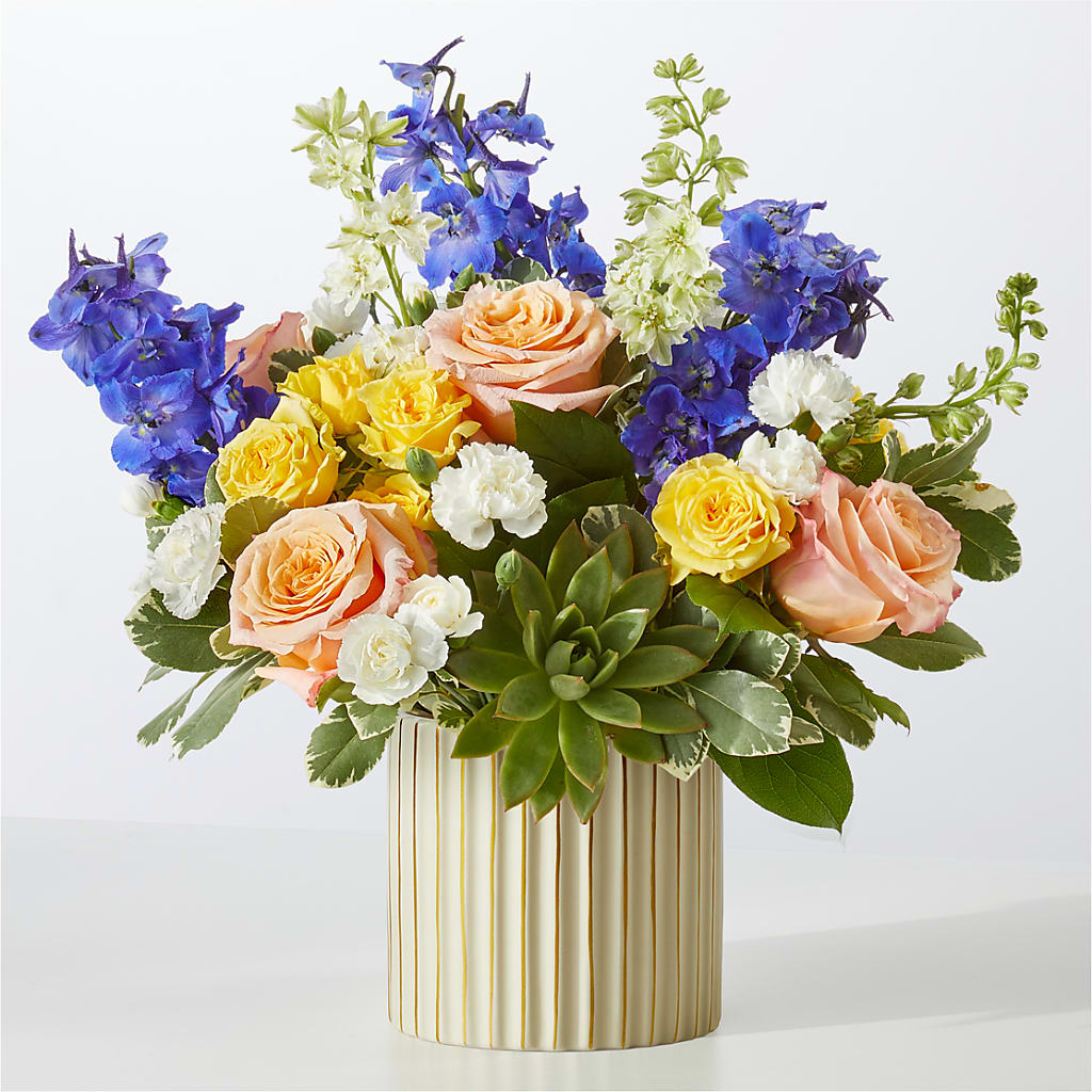 Cobalt Reverie Bouquet – Ko Caffee Llc Dba Verde Galerie, Stamford CT