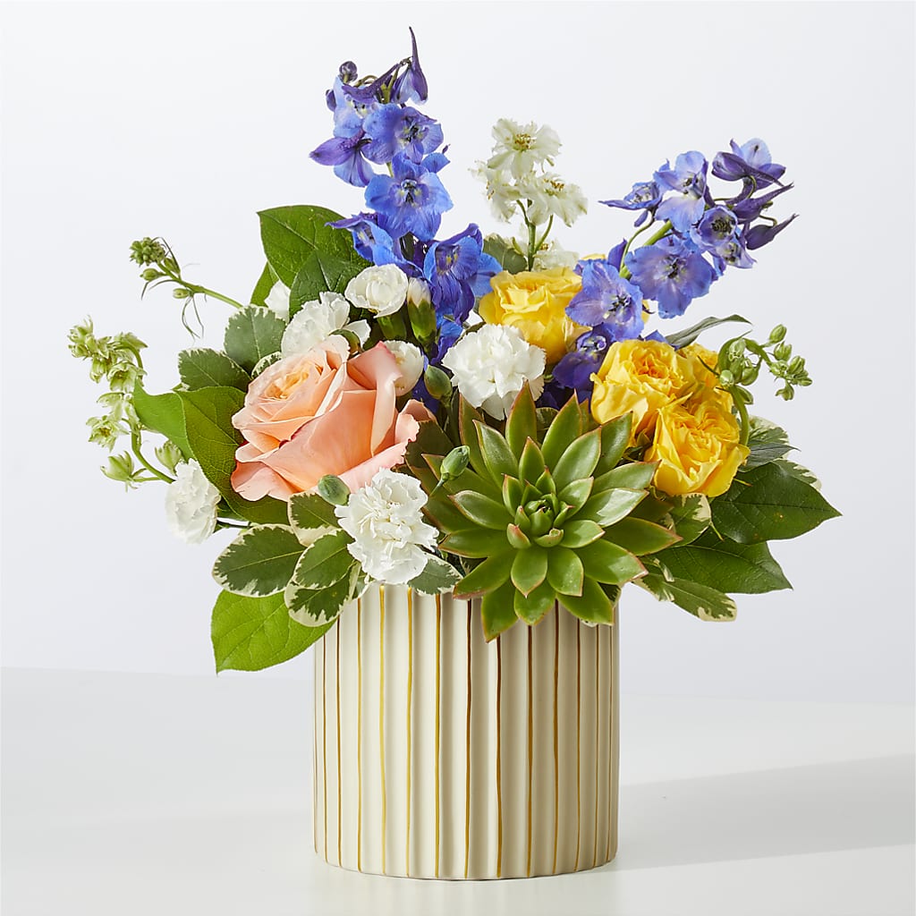 Cobalt Reverie Bouquet – Ko Caffee Llc Dba Verde Galerie, Stamford CT