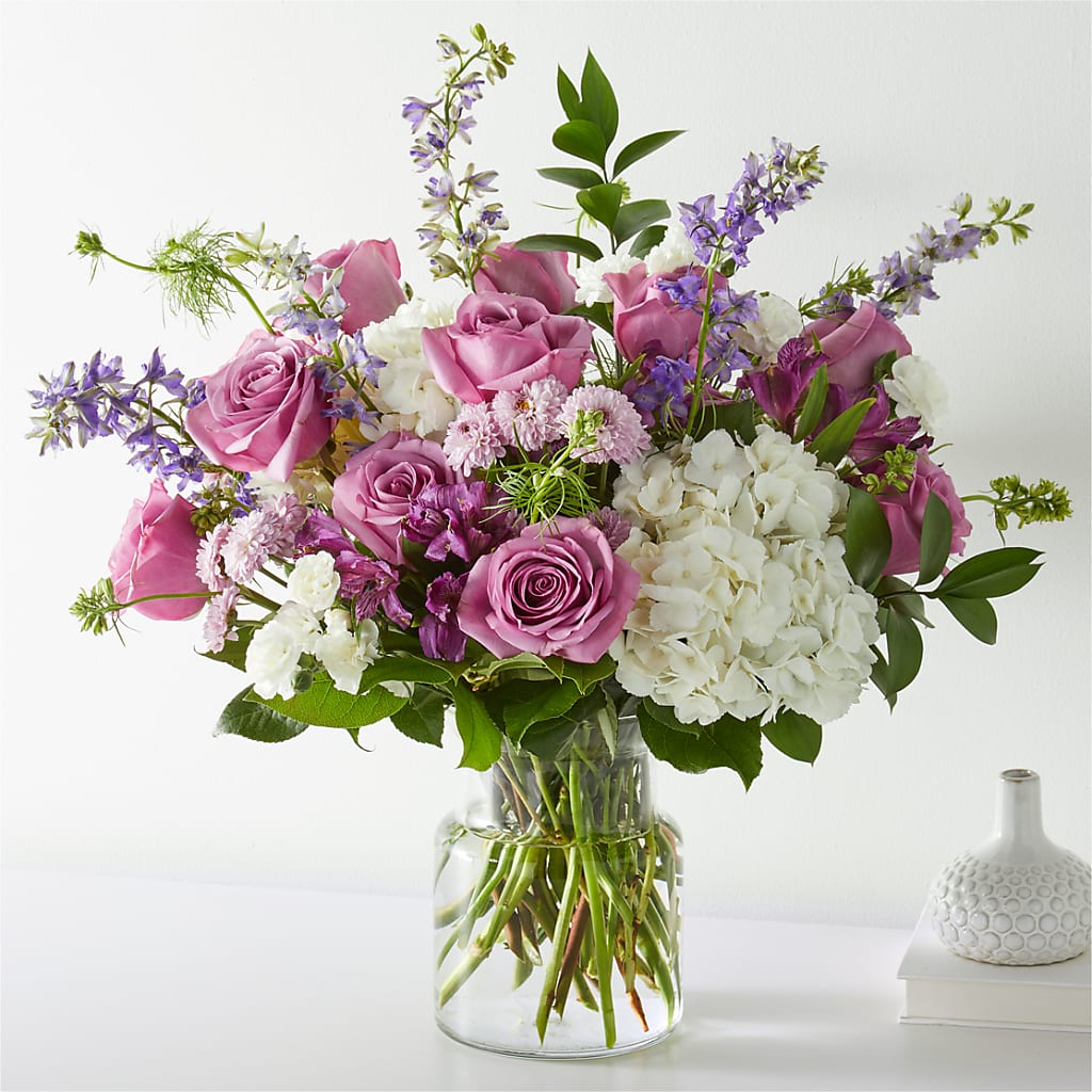 Violet Caress Bouquet – Ko Caffee Llc Dba Verde Galerie, Stamford CT