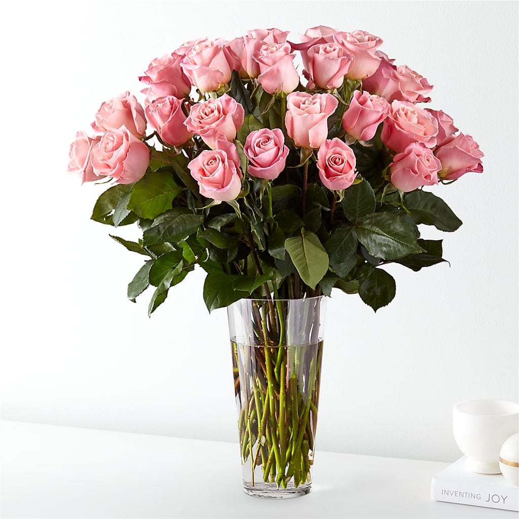 Long Stem Pink Rose Bouquet – Ko Caffee Llc Dba Verde Galerie, Stamford CT