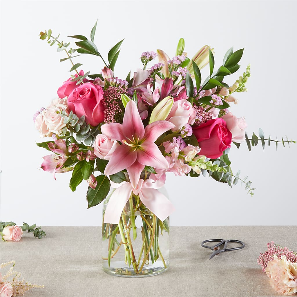 Pink Ribbon - A Florist Original – Ko Caffee Llc Dba Verde Galerie, Stamford CT
