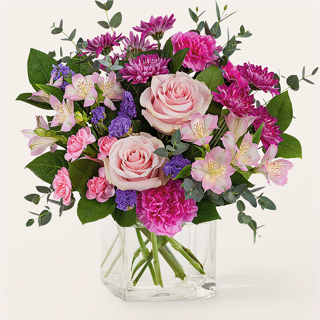 Rosy Radiance Bouquet – Ko Caffee Llc Dba Verde Galerie, Stamford CT