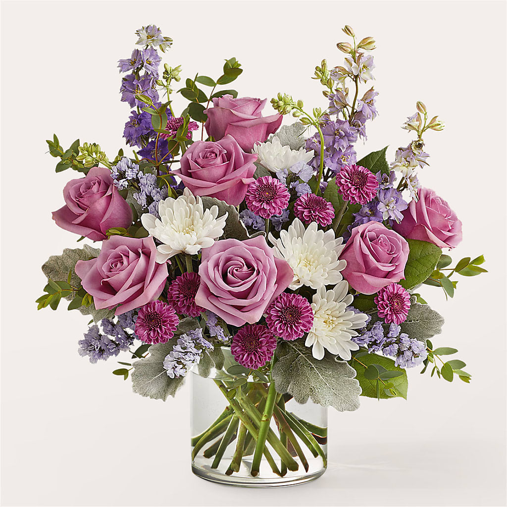Violet Frost Bouquet – Ko Caffee Llc Dba Verde Galerie, Stamford CT