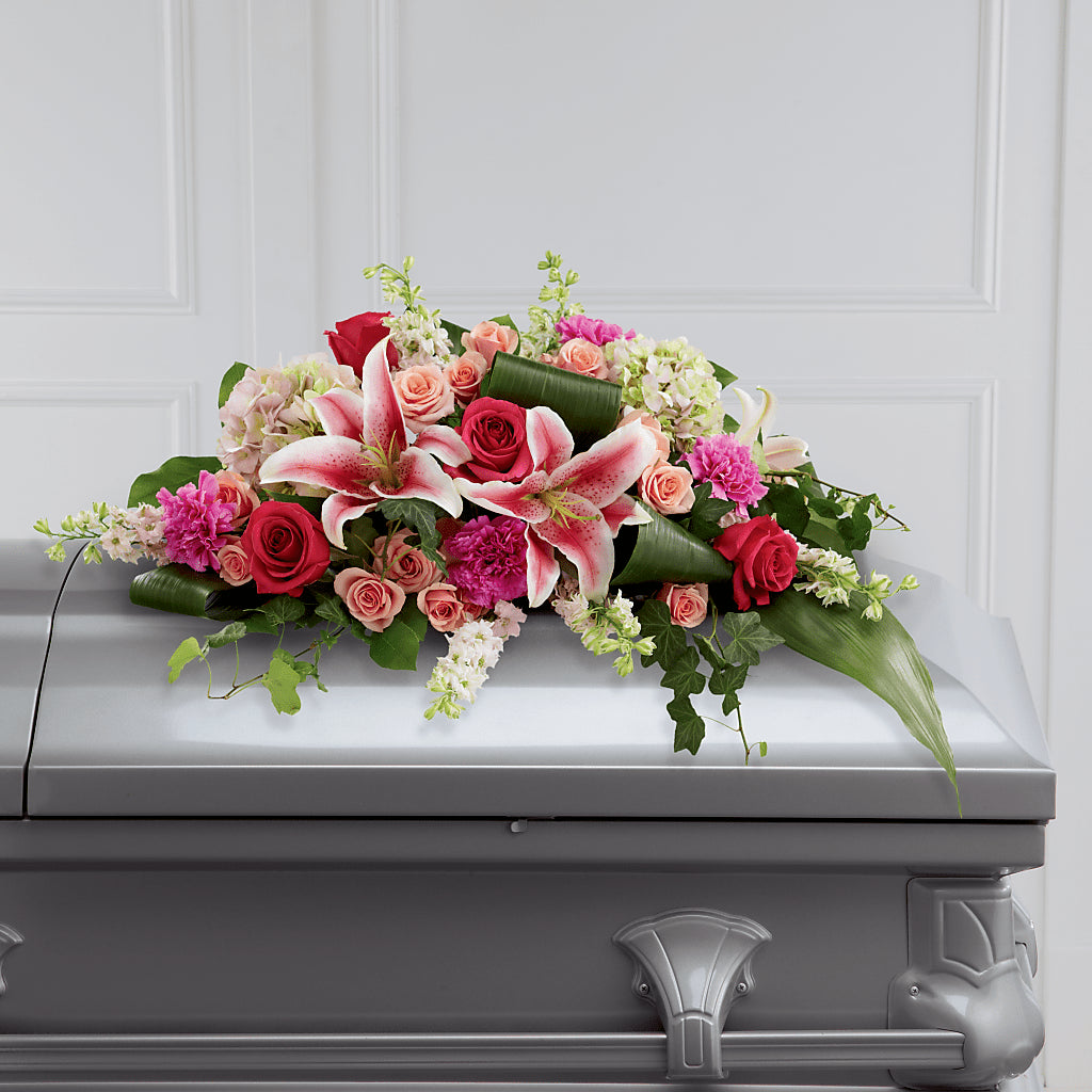 Splendid Grace Casket Spray – Ko Caffee Llc Dba Verde Galerie, Stamford CT