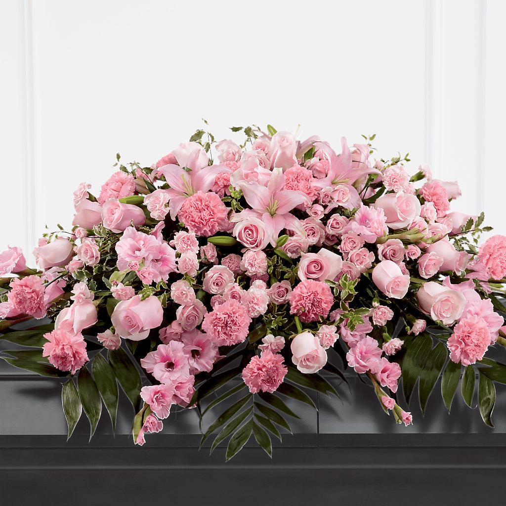 Garden of Comfort Casket Spray (Standard) – Ko Caffee Llc Dba Verde Galerie, Stamford CT