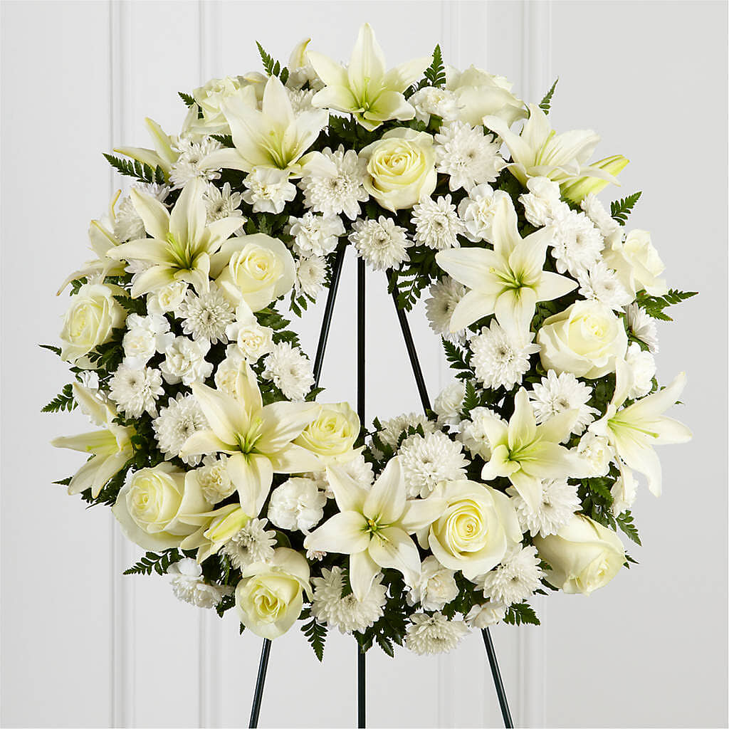 Treasured Tribute Wreath – Ko Caffee Llc Dba Verde Galerie, Stamford CT