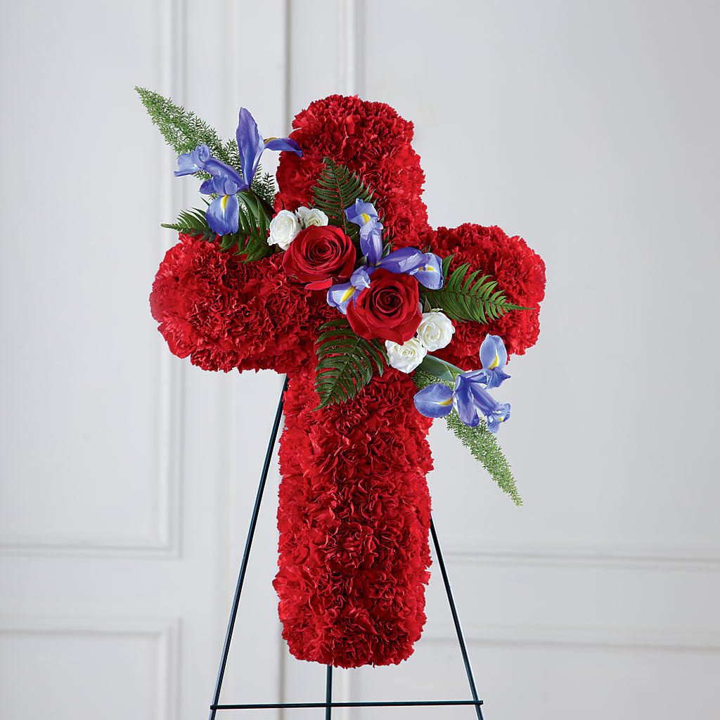 Faithful Hero Floral Cross – Ko Caffee Llc Dba Verde Galerie, Stamford CT