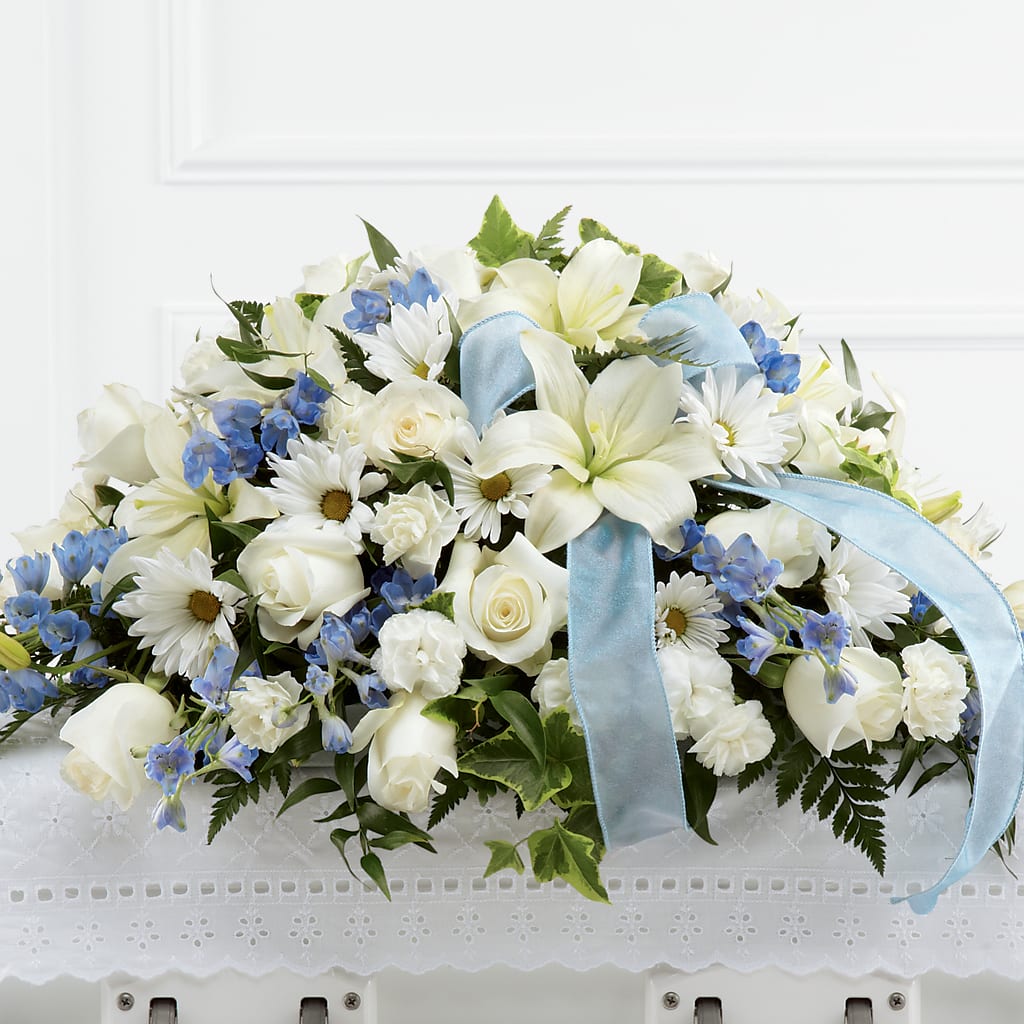 Tender Treasure Casket Spray – Ko Caffee Llc Dba Verde Galerie, Stamford CT