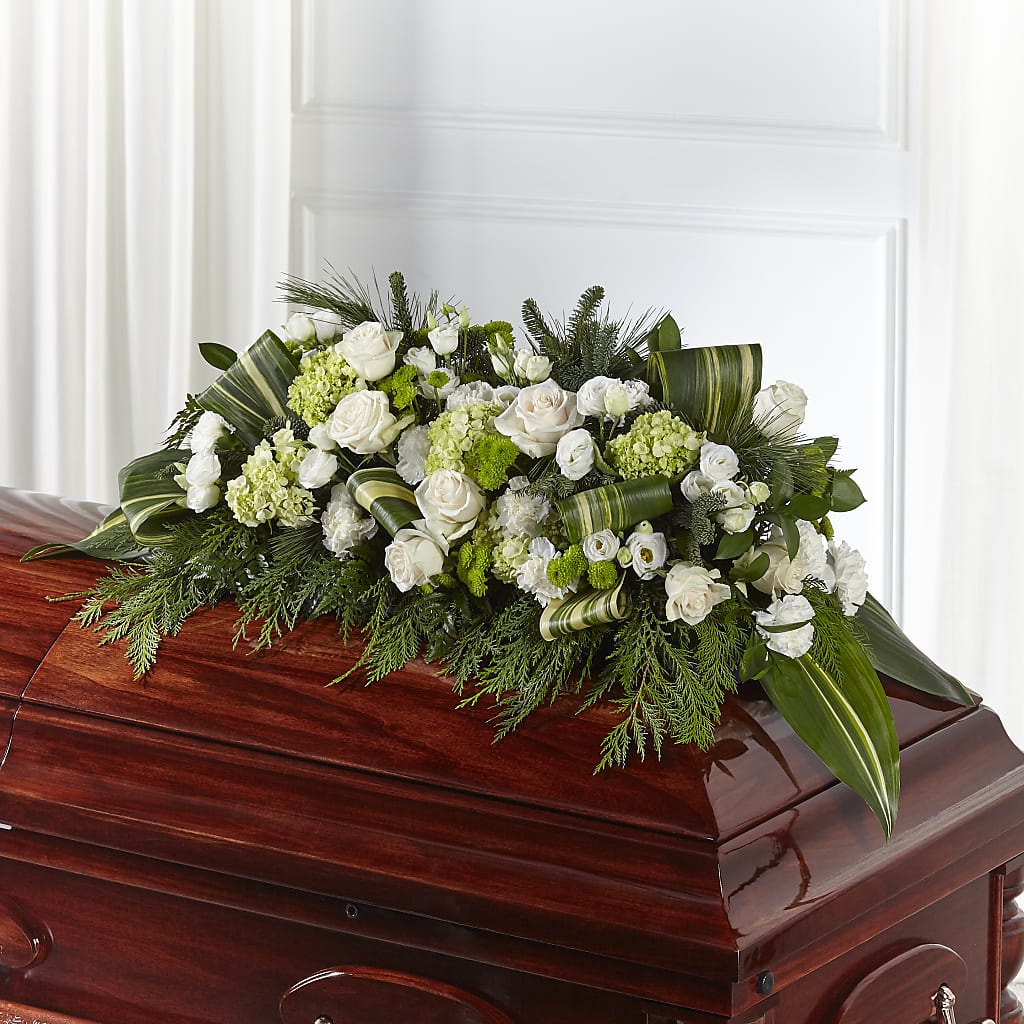 Hopeful Gesture Casket Spray – Ko Caffee Llc Dba Verde Galerie, Stamford CT