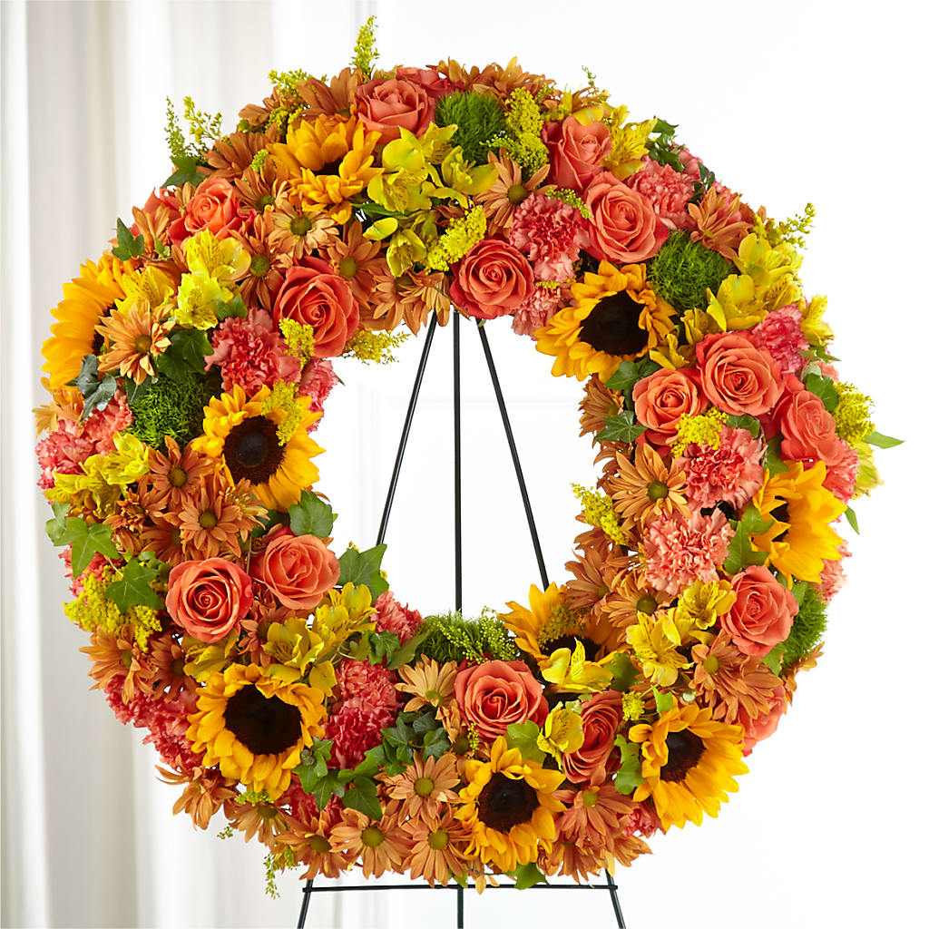 Autumnal Memories Wreath (Standard) – Ko Caffee Llc Dba Verde Galerie, Stamford CT