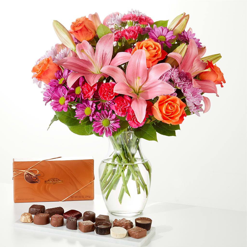 One and Only Bouquet and Chocolate Bundle – Ko Caffee Llc Dba Verde Galerie, Stamford CT