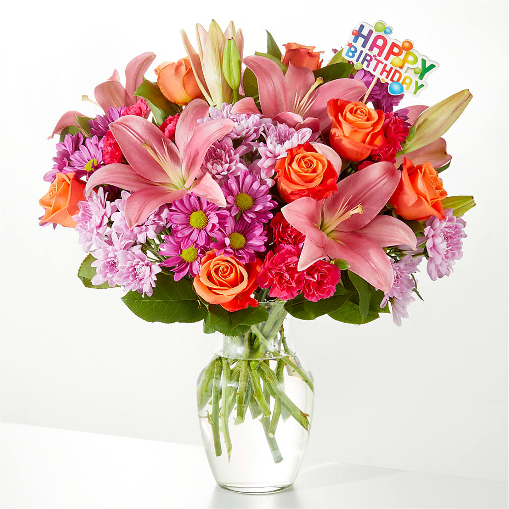 One and Only Bouquet & Happy Birthday Topper – Ko Caffee Llc Dba Verde Galerie, Stamford CT