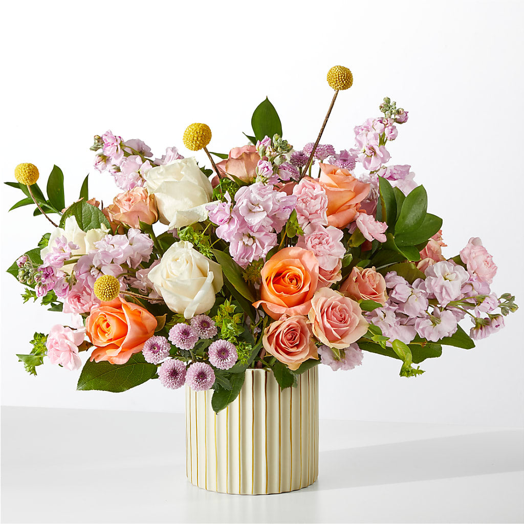 French Market Bouquet with Ivory Vase – Ko Caffee Llc Dba Verde Galerie, Stamford CT