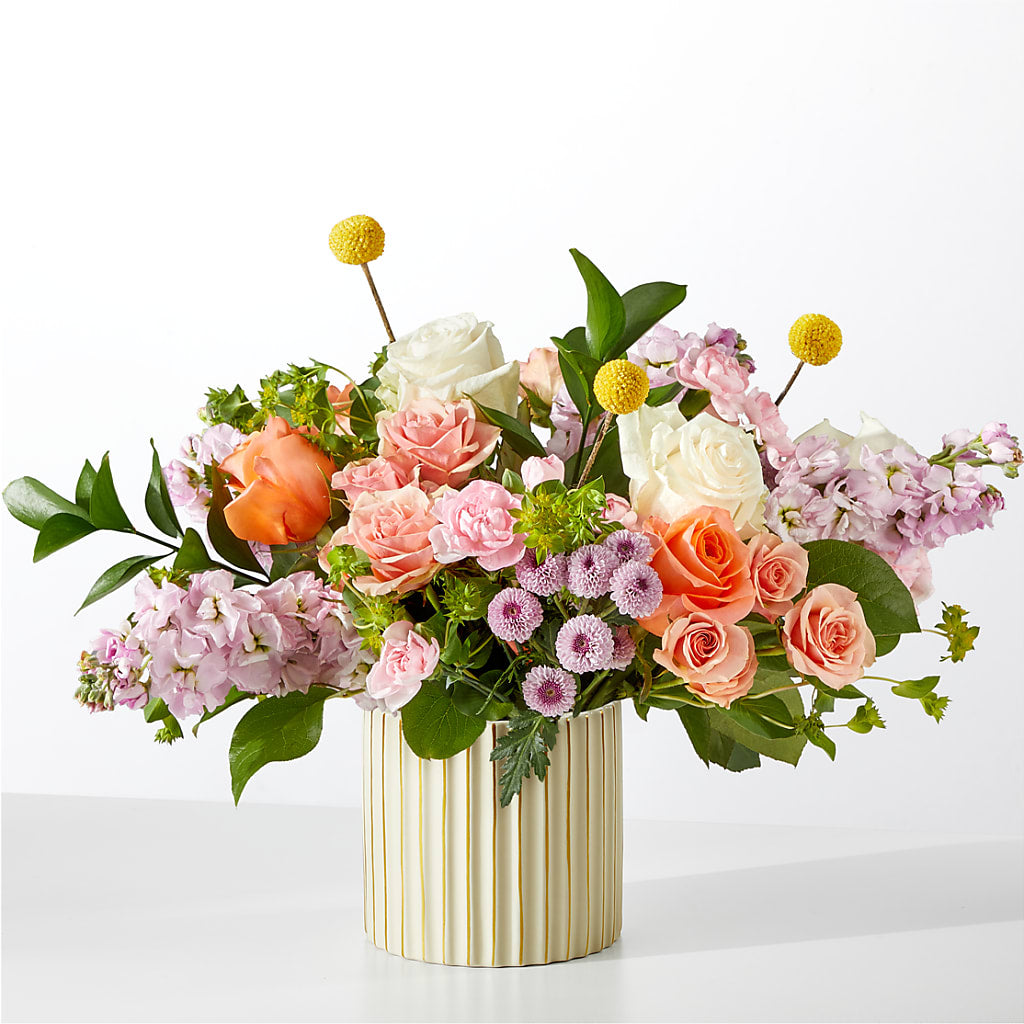 French Market Bouquet with Ivory Vase – Ko Caffee Llc Dba Verde Galerie, Stamford CT