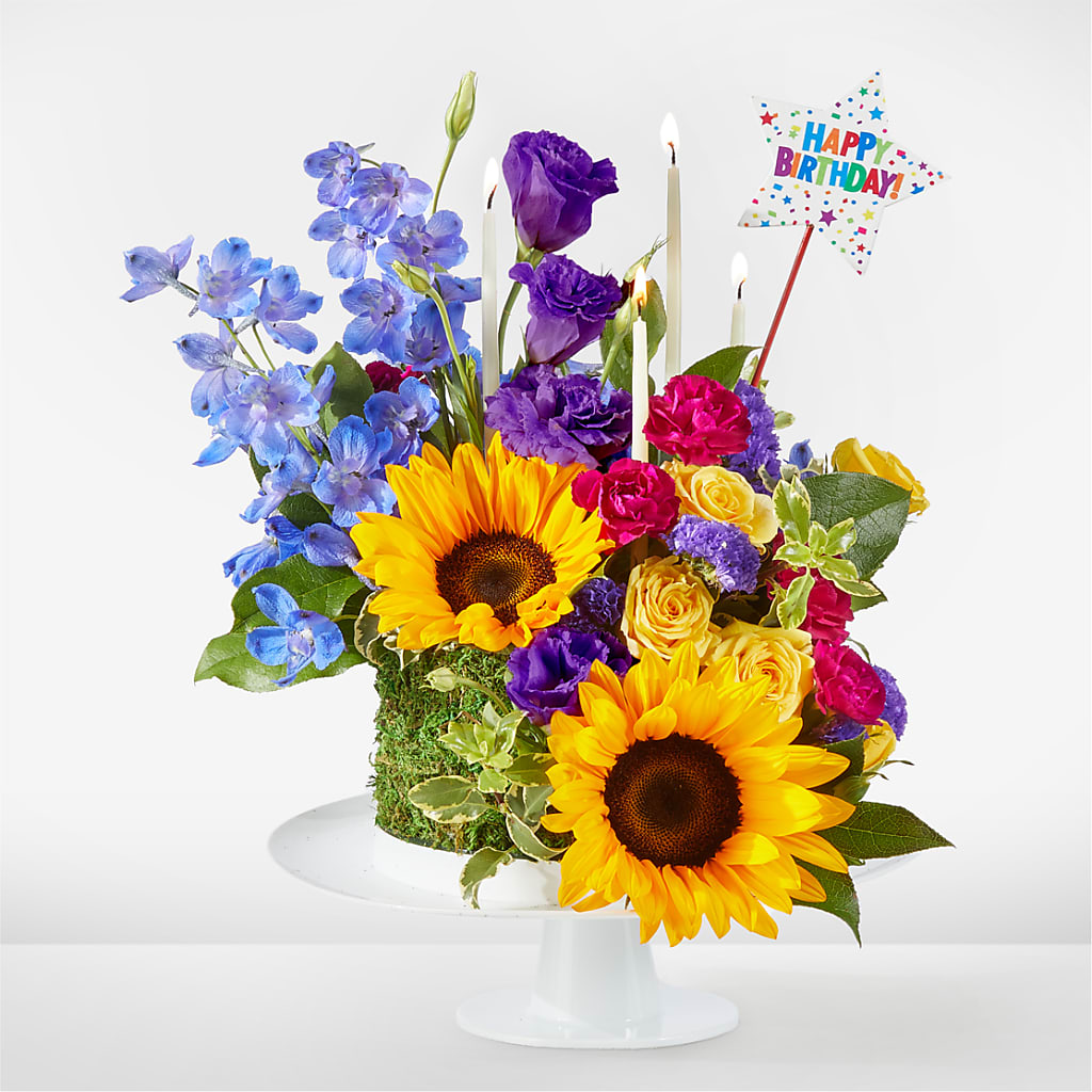 Star of the Day Floral Cake – Ko Caffee Llc Dba Verde Galerie, Stamford CT
