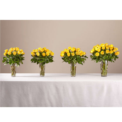 Long Stem Yellow Rose Bouquet –  Ko Caffee Llc Dba Verde Galerie, Stamford CT