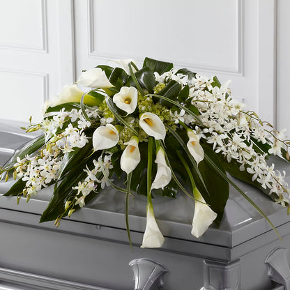 Angel Wings Casket Spray –  Ko Caffee Llc Dba Verde Galerie, Stamford CT
