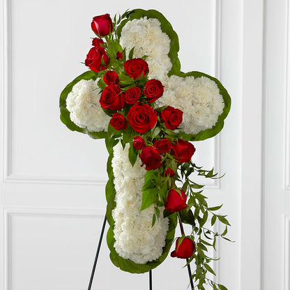 Floral Cross Easel –  Ko Caffee Llc Dba Verde Galerie, Stamford CT