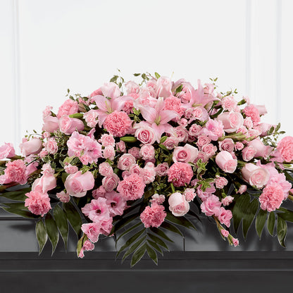 Garden of Comfort Casket Spray (Standard) –  Ko Caffee Llc Dba Verde Galerie, Stamford CT
