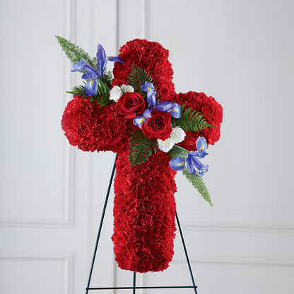Faithful Hero Floral Cross –  Ko Caffee Llc Dba Verde Galerie, Stamford CT