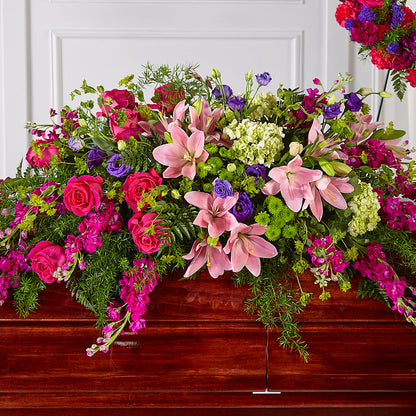 Radiant Tribute Casket Spray –  Ko Caffee Llc Dba Verde Galerie, Stamford CT