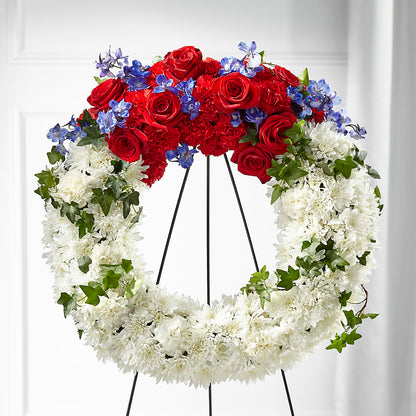 Patriotic Passion Wreath –  Ko Caffee Llc Dba Verde Galerie, Stamford CT