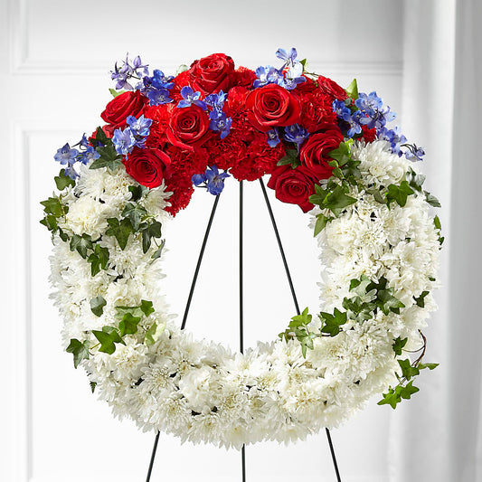 Patriotic Passion Wreath –  Ko Caffee Llc Dba Verde Galerie, Stamford CT