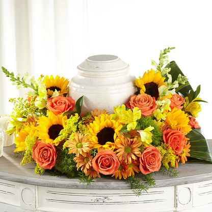Faithful Sunflower Cremation Adornment –  Ko Caffee Llc Dba Verde Galerie, Stamford CT