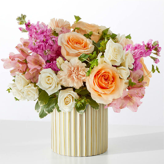 Paradise Bouquet with Ivory Vase –  Ko Caffee Llc Dba Verde Galerie, Stamford CT