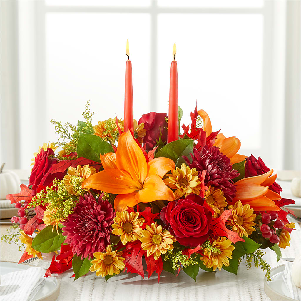 Autumn's Embrace Centerpiece –  Ko Caffee Llc Dba Verde Galerie, Stamford CT
