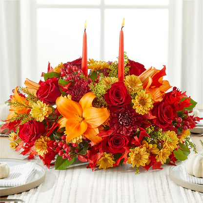 Autumn's Embrace Centerpiece –  Ko Caffee Llc Dba Verde Galerie, Stamford CT