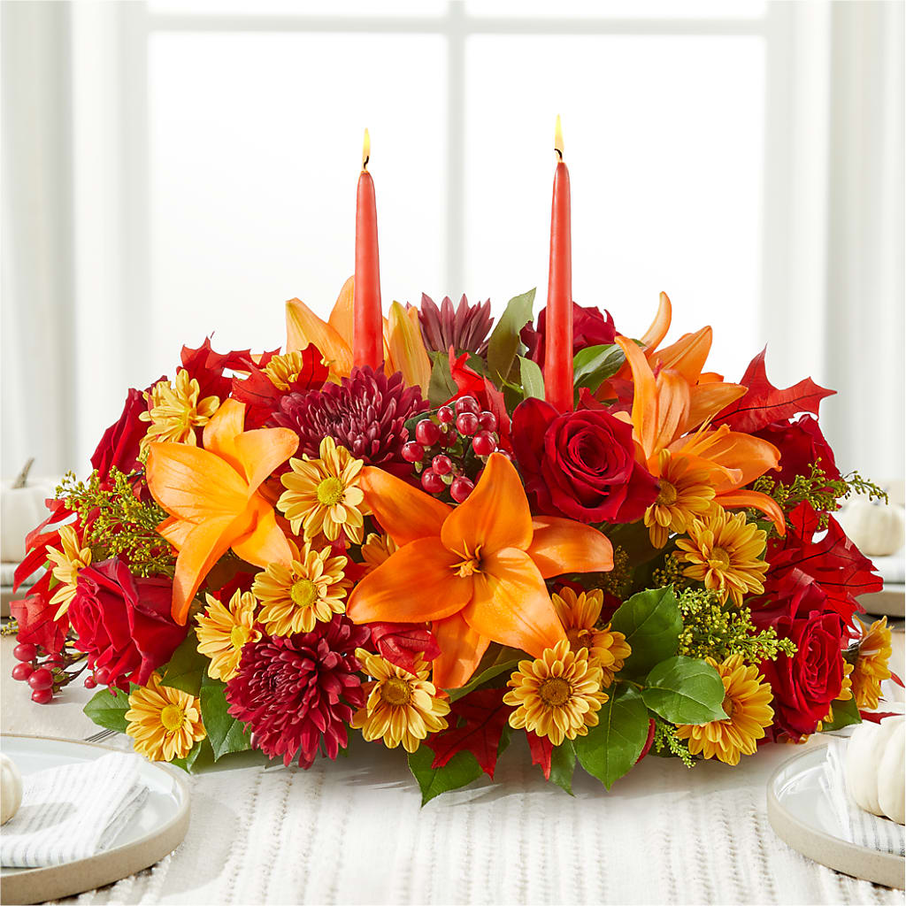 Autumn's Embrace Centerpiece –  Ko Caffee Llc Dba Verde Galerie, Stamford CT