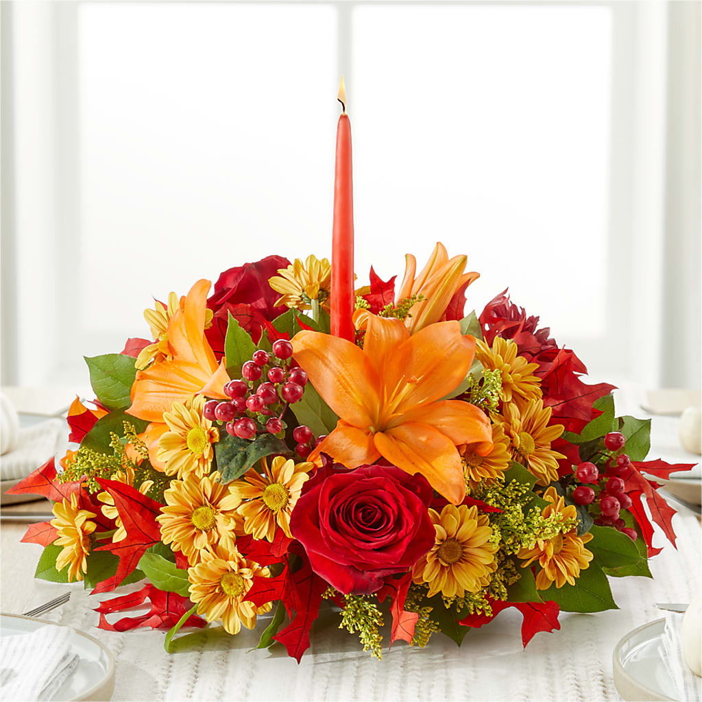 Autumn's Embrace Centerpiece –  Ko Caffee Llc Dba Verde Galerie, Stamford CT