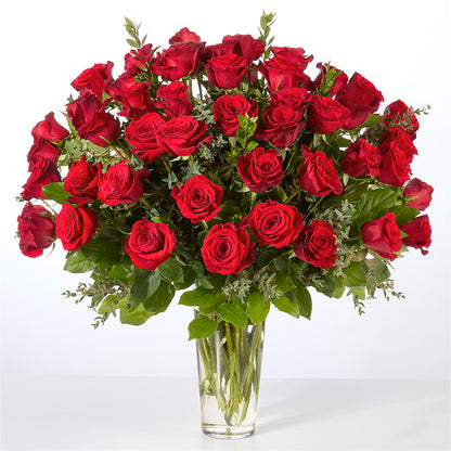 Forever Yours Fifty Stem Red Rose Bouquet –  Ko Caffee Llc Dba Verde Galerie, Stamford CT